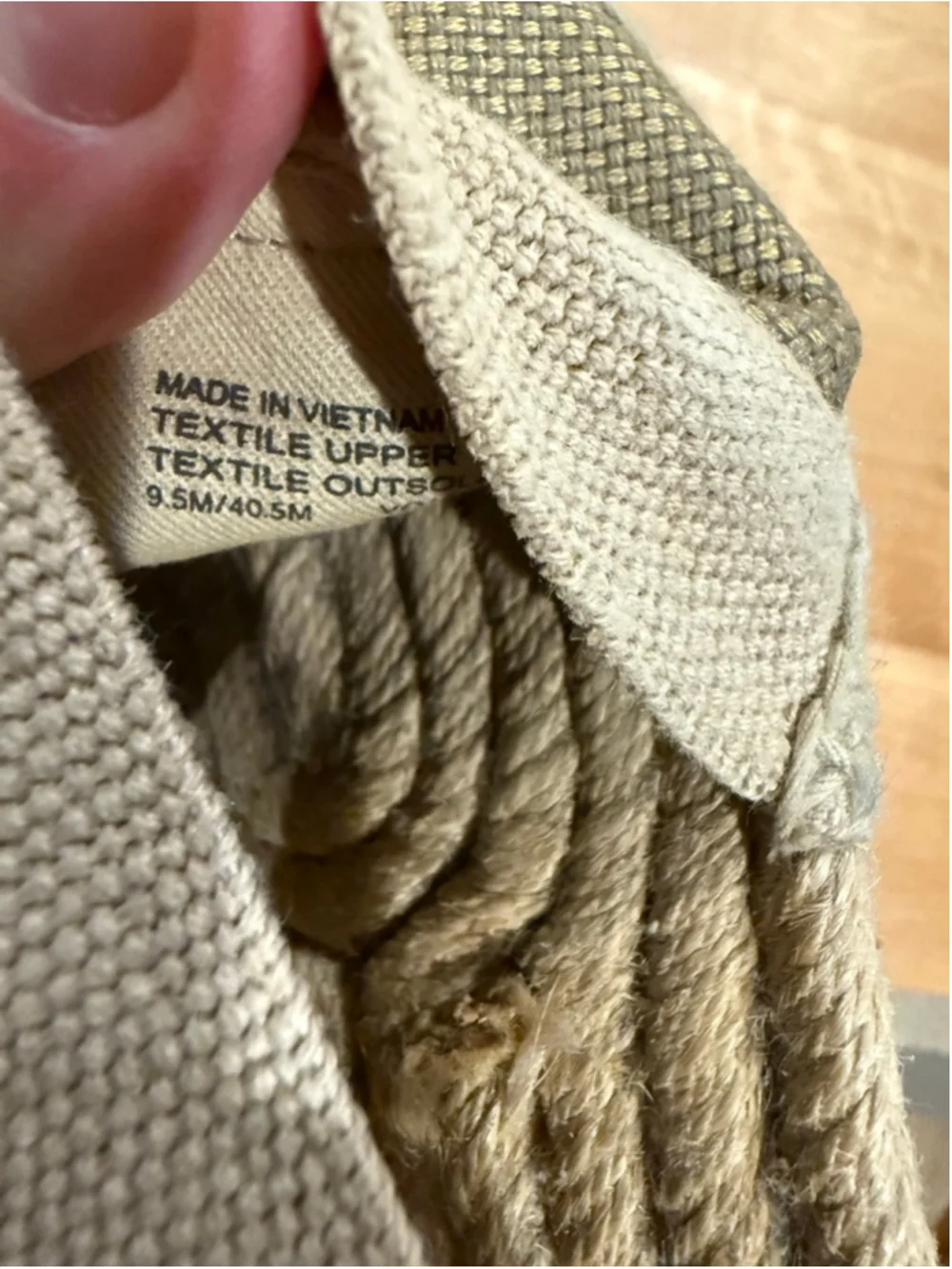 Women's Michael Kors Gold Beige Espadrilles Size 9.5
